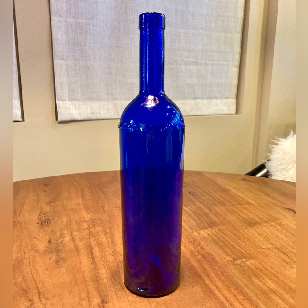 Cobalt Blue Glass Bottle